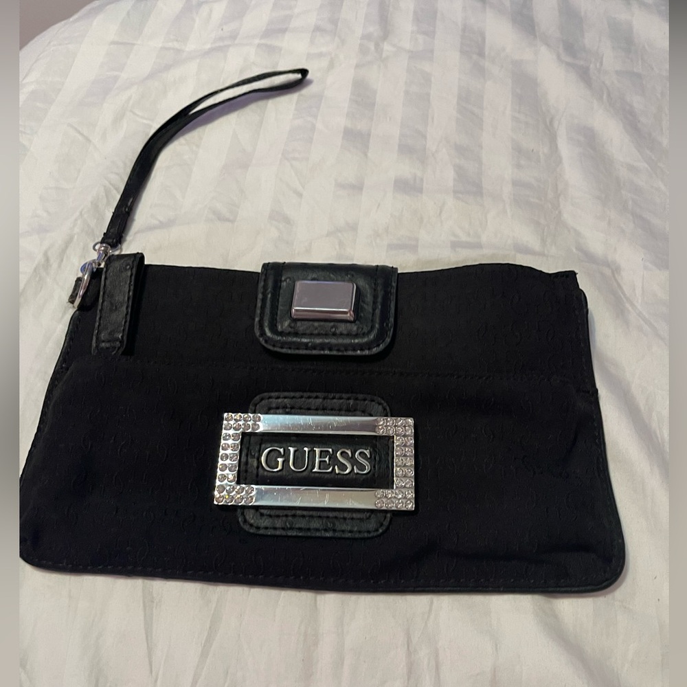 Guess Black Wristlet with Silver Details - Picture 10 of 10